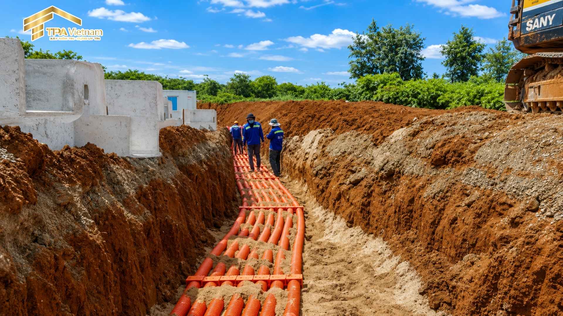 Quy trình thi công ống nhựa xoắn HDPE
