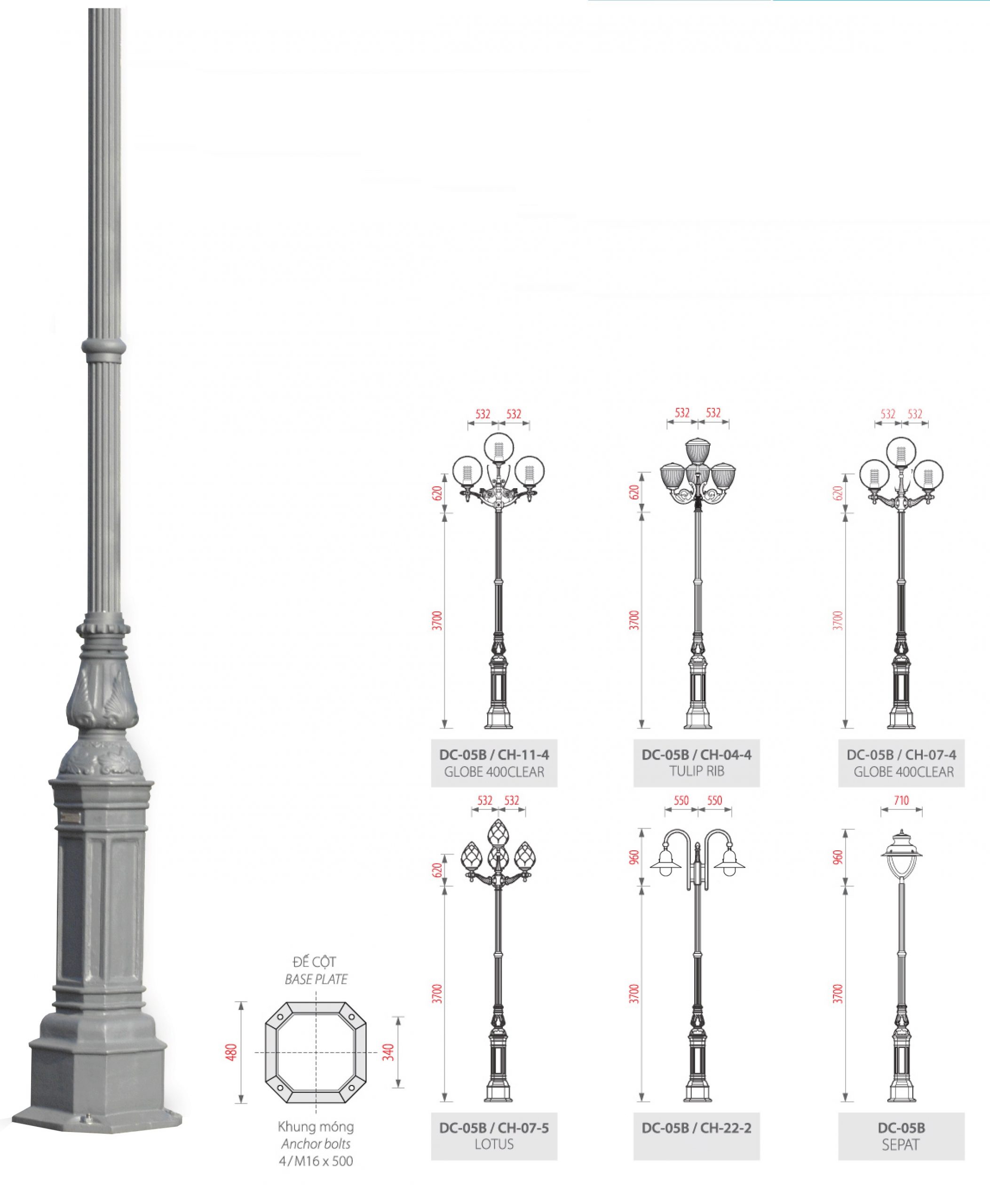Cột đèn hiện đại Winco