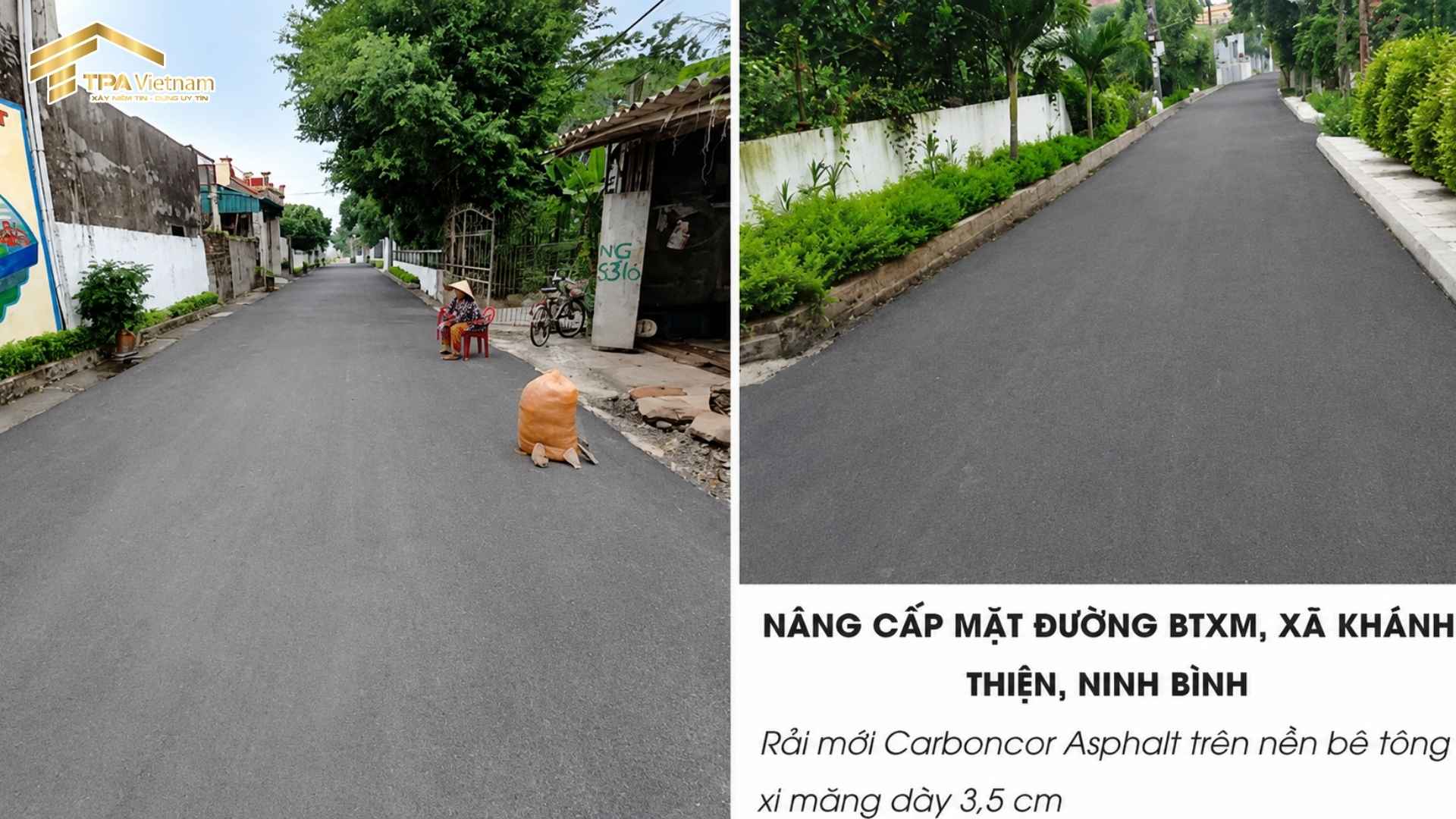 Đường bê tông xi măng tại Khánh Thiện, Ninh Bình