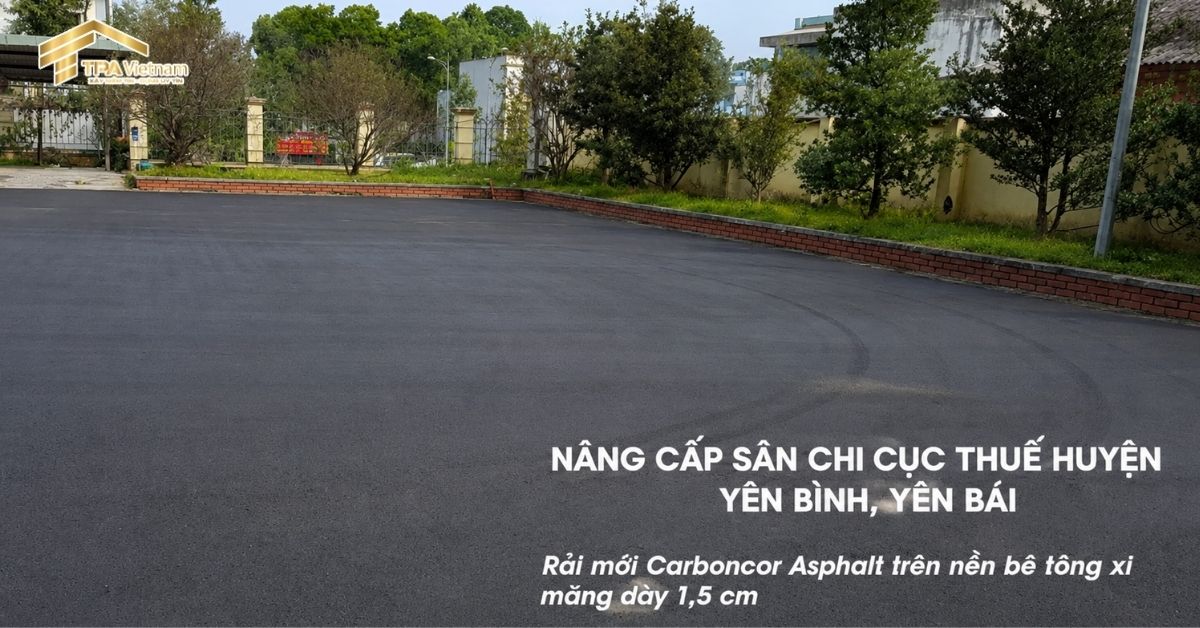 Sân Chi cục Thuế tại Yên Bình, Yên Bái