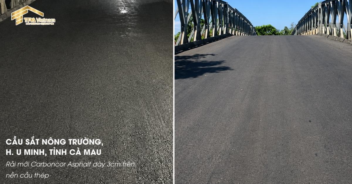 Cầu sắt Nông Trường tại U Minh, Cà Mau