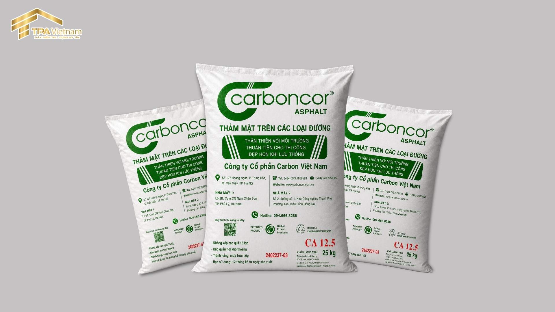 Bao bì sản phẩm Carboncor Asphalt CA 12.5