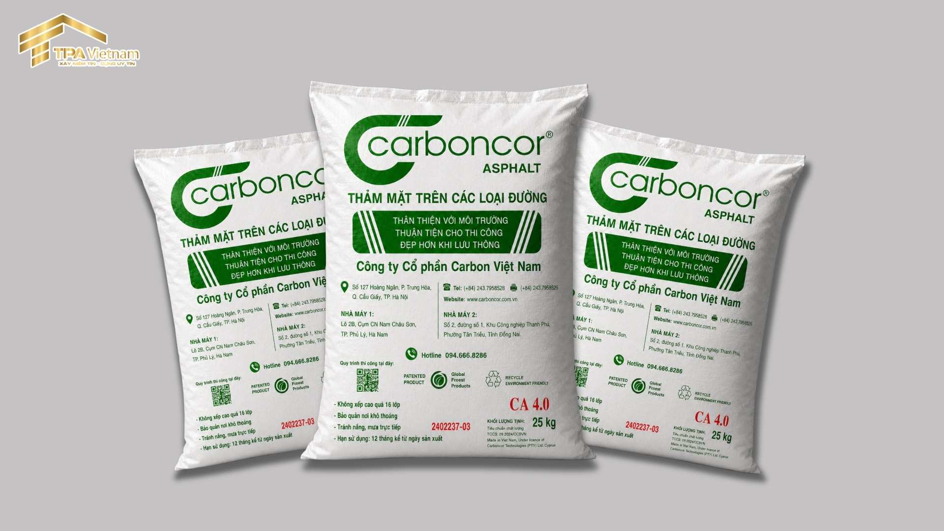 Bao bì sản phẩm Carboncor Asphalt CA 4.0