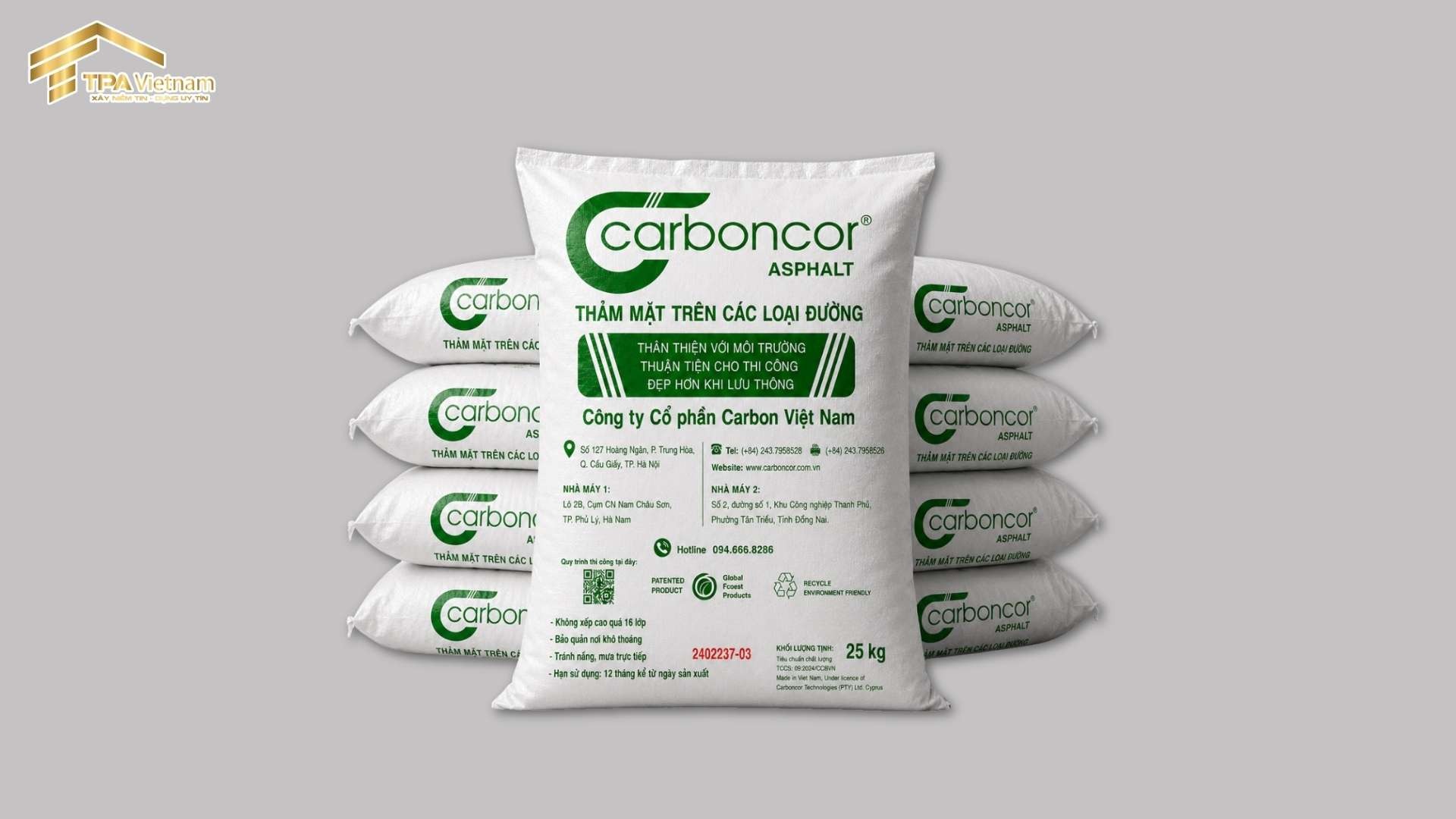 Bao bì sản phẩm Carboncor Asphalt CA 9.5